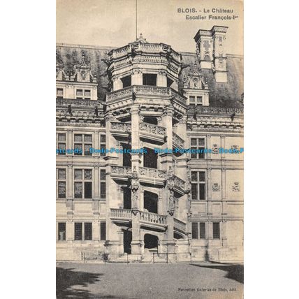 R053612 Blois. Le Chateau Escalier Francois Ier. B. Hopkins