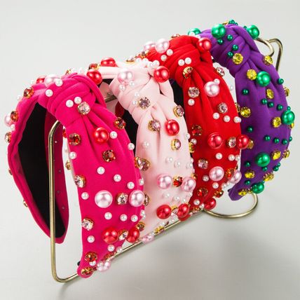 Women's Embellished Jewelled Headband Hairband Tiara Fabrics Crown Wedding party
