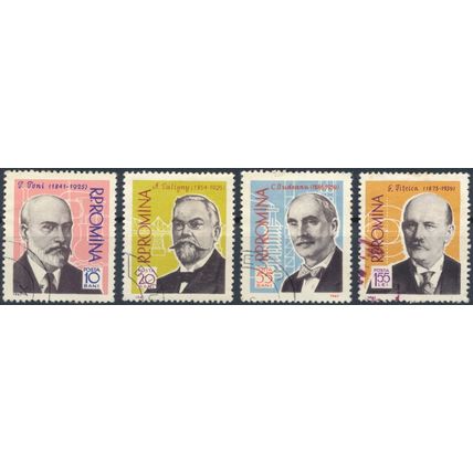 Scientists - Romania 1961 - F H - MiNr 1958/61