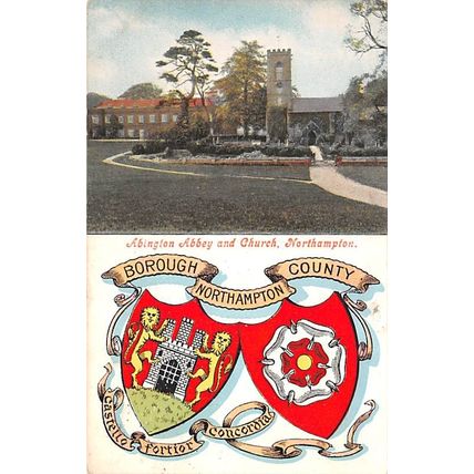 Northampton Borough County : Abington Abbey & Church : Tyrell's series pu