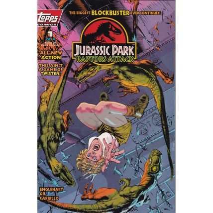 JURASSIC PARK RAPTORS ATTACK #1, Topps Comics ['94] .. MINT, UNREAD