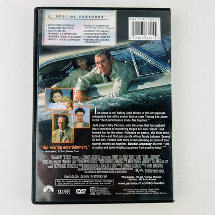 Double Jeopardy DVD Ashley Judd, Tommy Lee Jones