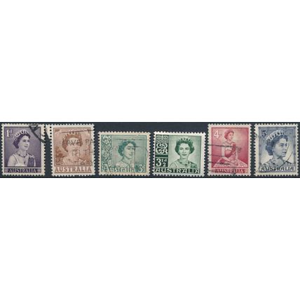QEII Definitive - Australia 1959 - FH - SG 308/14 (B)