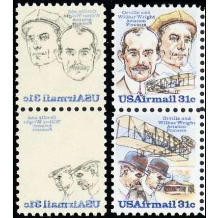 C92a, MNH 31¢ - Reverse Printing Under Gum Error * RARE - Stuart Katz