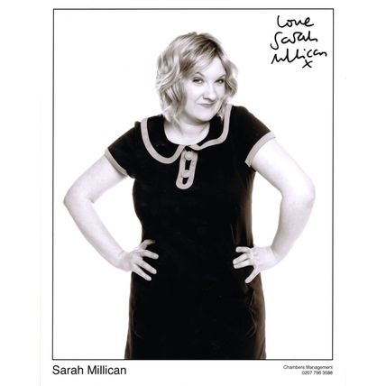 Sarah Millican Comedienne 10x8 Management Hand Signed Photo