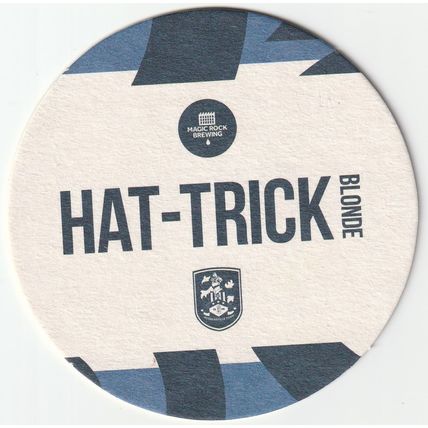 BEER MAT - MAGIC ROCK BREWING CO - HAT TRICK BLONDE - (Cat No 046) - (2020)