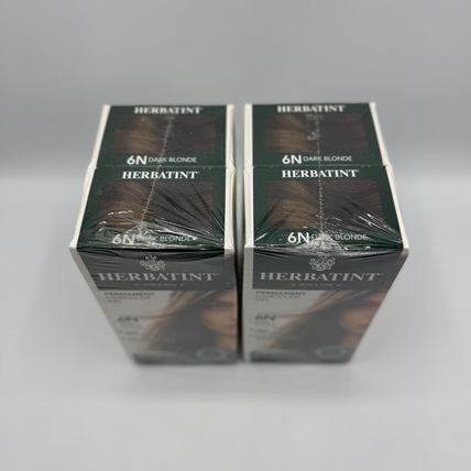 Herbatint Hair Color 6N Dark Blonde – 2 Packs of 2 (Total of 4 Boxes)