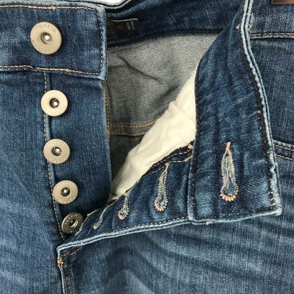 Torrid Button Fly Blue Cuffed Distressed Denim Shorts Size 18 Summer Jean
