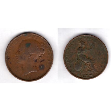 Great Britain. Victoria. Penny 1853. dy21906