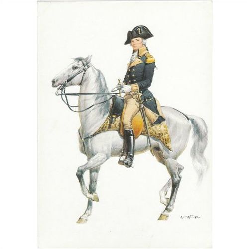 General Of Infantry United States Of America 1794 Uniform Postcard (U13362)