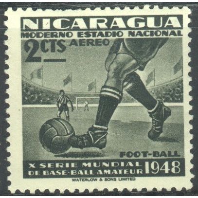 Nicaragua 1949 (Air) - SG1134 - 2c black - Football - MH