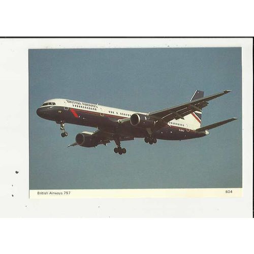 Aviation BRITISH AIRWAYS BOEING 757 Postcard by Skilton & Fry (604)