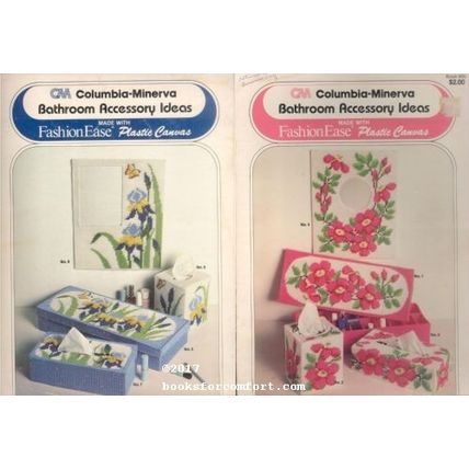 Bathroom Accessory Ideas Made with Fashion Ease Plastic Canvas
