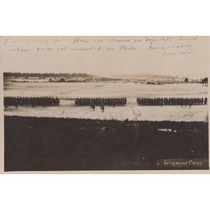 Longmoor Camp Hampshire + Military Message from Soldier Uniform Old RPC Postcard