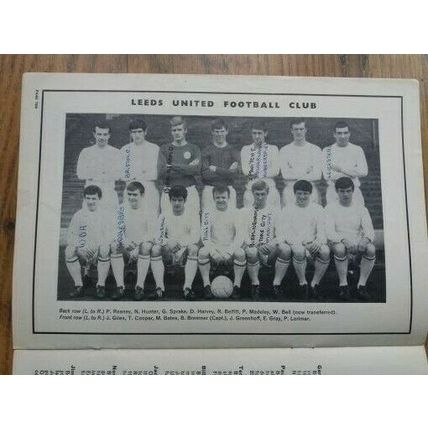 1968 FA Cup Semi Final Programme & Ticket – Everton vs Leeds Utd
