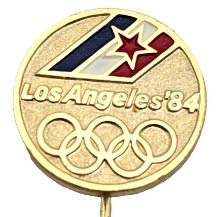 1984 Los Angeles Olympic Games Yugoslavia Hat Stick Pin Pinback Brooch Vtg HTF