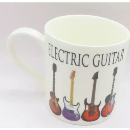 Electric Guitar Fine China Mug 9 CM Ceramic Gift Home Decor Tableware Music
