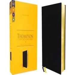 Kjv, Thompson Chain-Reference Bible, European Bonded Leather, Black, Red Letter,