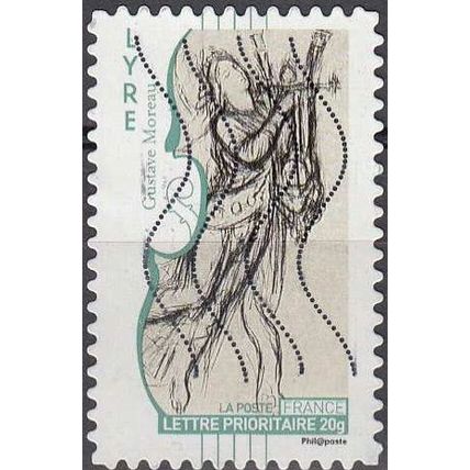 France 2010 Michel 4807 O Cote (2010) 1.10 € Gustave Moreau Lyre