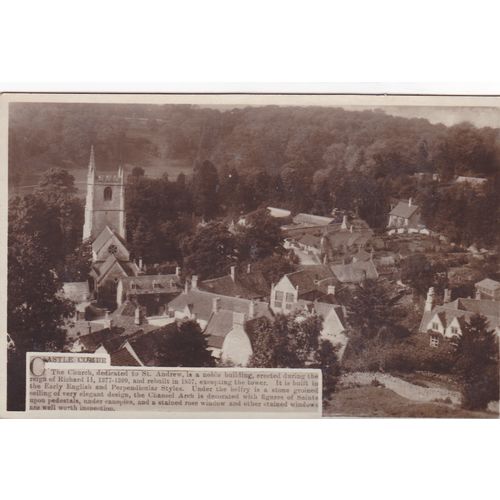 Real photograph Castle Combe Wiltshire Postcard (WL72872)