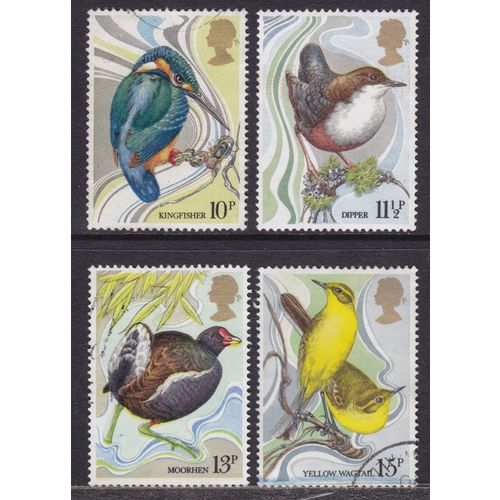 Great Britain 1980 Wild Birds Act Centenary Used SG 1109-1112 Sc 884-887 stamp