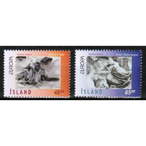 1997 Iceland - Sc# 844-845 Mint NH - Europa Legends set of 2