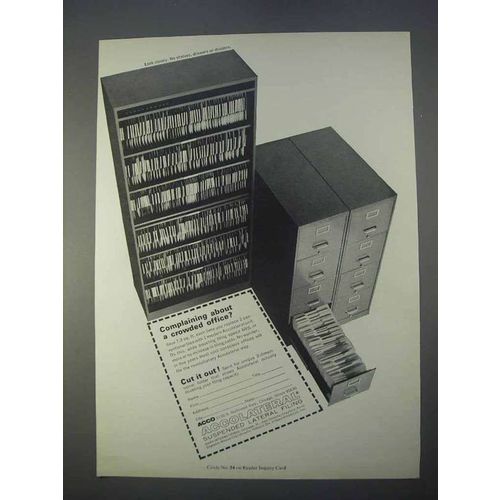 1966 Acco Accolateral Suspended Lateral Filing Ad