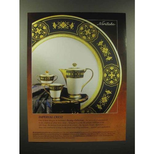 1989 Noritake Imperial Crest China Ad