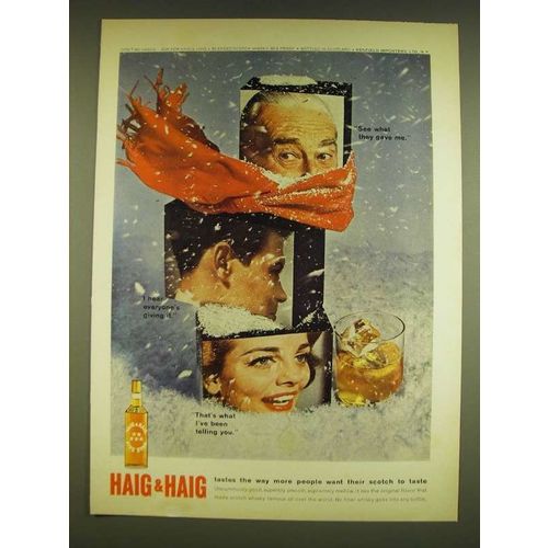 1962 Haig & Haig Scotch Ad - See what they gave me
