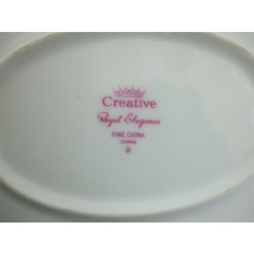 Vintage Creative Royal Elegance Gravy Boat w/Attached Underplate