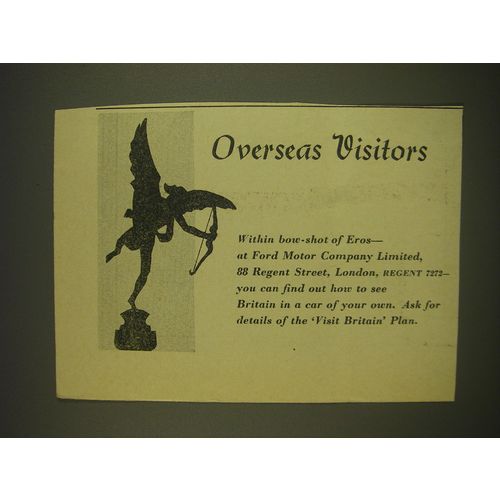 1955 Ford Motors Ad - Overseas Visitors