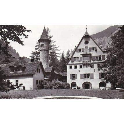 Schloss Leopoldstein Austria Real Photo Postcard posted 1961 VGC