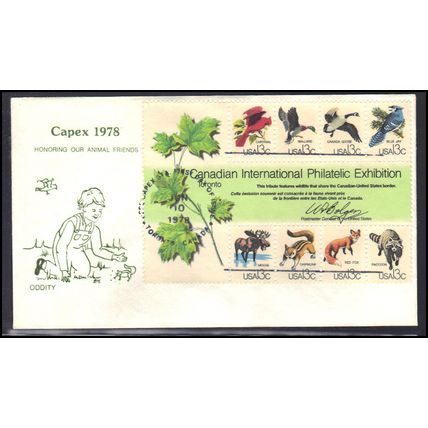 FDC Oddity 1757 13c CAPEX (Cachet-U/A) Box0003