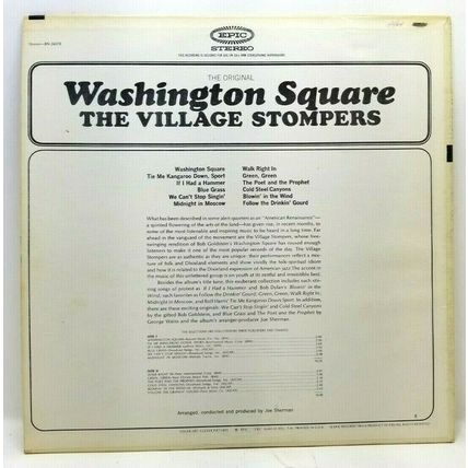 The Village Stompers - Washington Square LP Vinyl Record (P2)