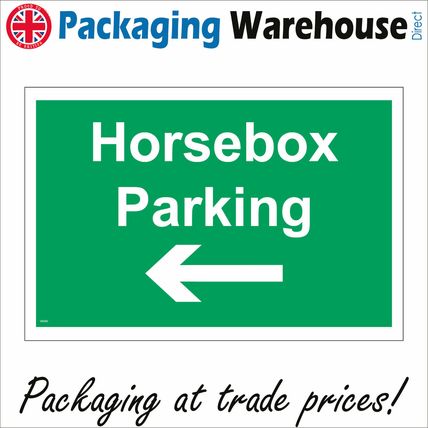 VE342 HORSE BOX PARKING LEFT ARROW WAY ROUTE DIRECTION SHOW EQUESTRIAN TRIALS