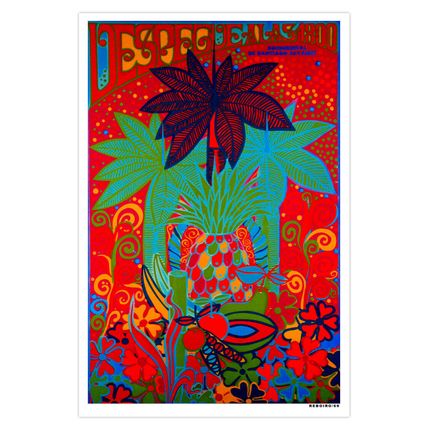 Cuban movie Poster"DESPEGUE a las 18"Palm.Tropical art.Home room wall decoration