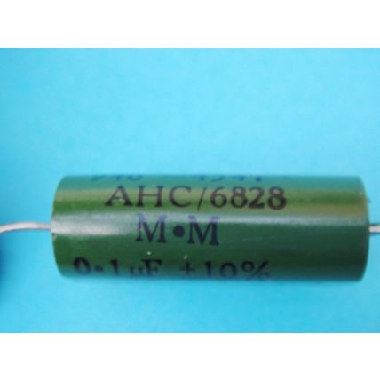 100nF 0.1uF 0.1µF 250V Close Fit Flat Base Profile Capacitor Two NOS NATO Green