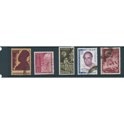 india stamps sg567 range used 1960s sg589 sg 607