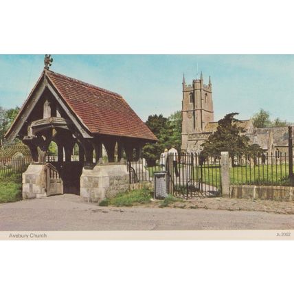 Pewsey Church Interior Wiltshire & Pewsey 1905 Frank Postcard