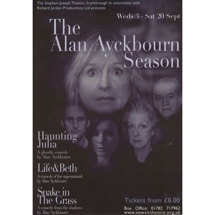 Haunting Julia Alan Ayckbourn New Vic Theatre Gala Poster Postcard Style Card