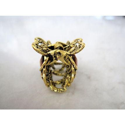 small mini metal bow shaped jeweled antique style bronze hair claw clip