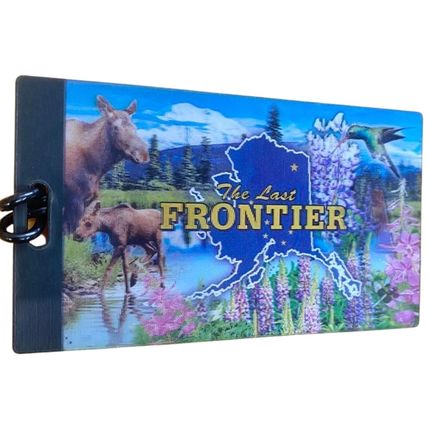 Alaska The Last Frontier 3D Luggage Bag Tag