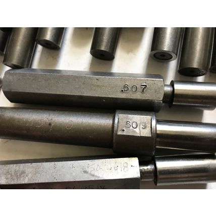LOT THE PIPE MACHINERY GO NO GO PLUG GAGE .614,.616,.607,.608,.605,.600,.620,E