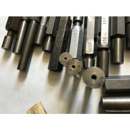 LOT THE PIPE MACHINERY GO NO GO PLUG GAGE .614,.616,.607,.608,.605,.600,.620,E