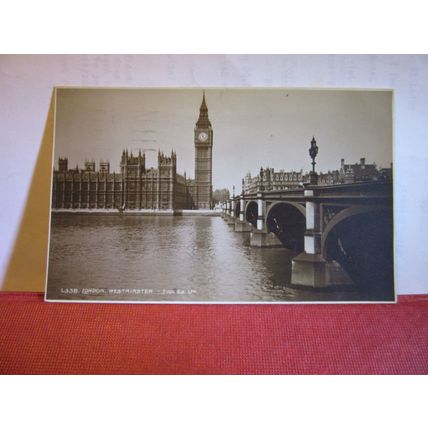 WESTMINSTER, LONDON . used vintage postcard. Judges L338 1931 pm =