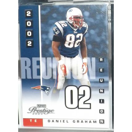 2003 Playoff Prestige DANIEL GRAHAM (Patriots) Reunion #R-20