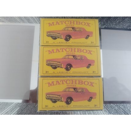 Matchbox - 31 Lincoln Continental (Red) - Replica Box