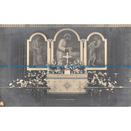 R093624 Old Postcard. Church Altar