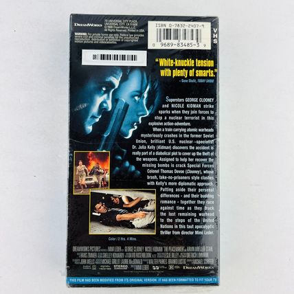 The Peacemaker VHS Video Tape George Clooney, Nicole Kidman