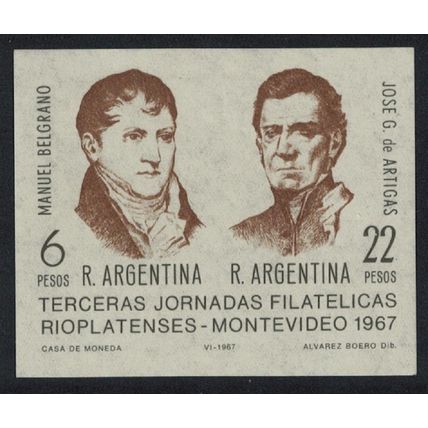 Argentina 3rd Rio Plata Philatelists Days and Exhibition MS 1967 MNH SG#MS1202